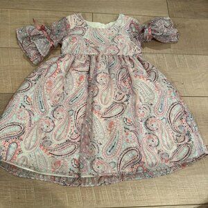 LAURA ASHLEY LONDON GIRLS PAISLEY DRESS SIZE 4